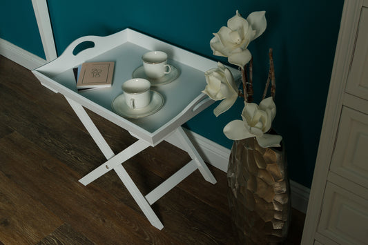 Tabletttisch GIGI weiss 57cm Landhaus