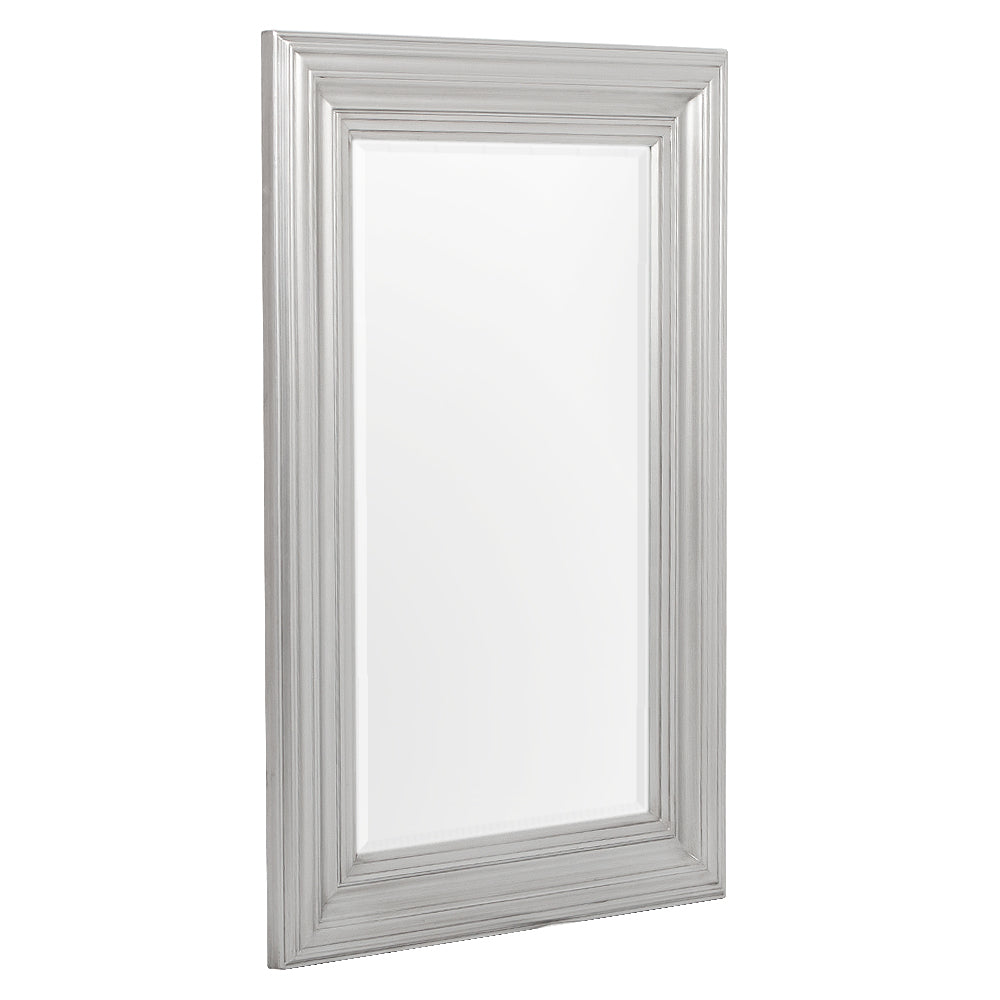 Eleganter Spiegel CASA 120x80cm Classic-Silber Holzrahmen 14cm