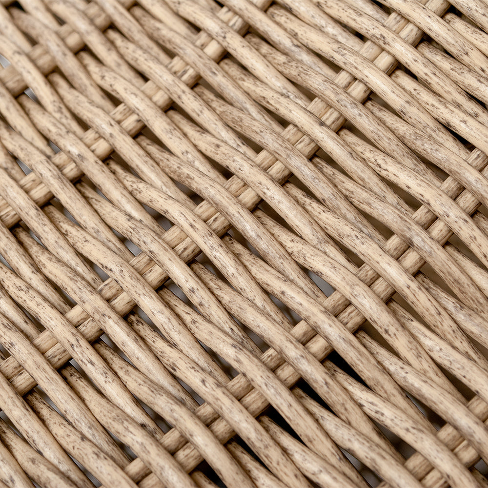 Lounge Sessel VITA rundes Polyrattan Natural