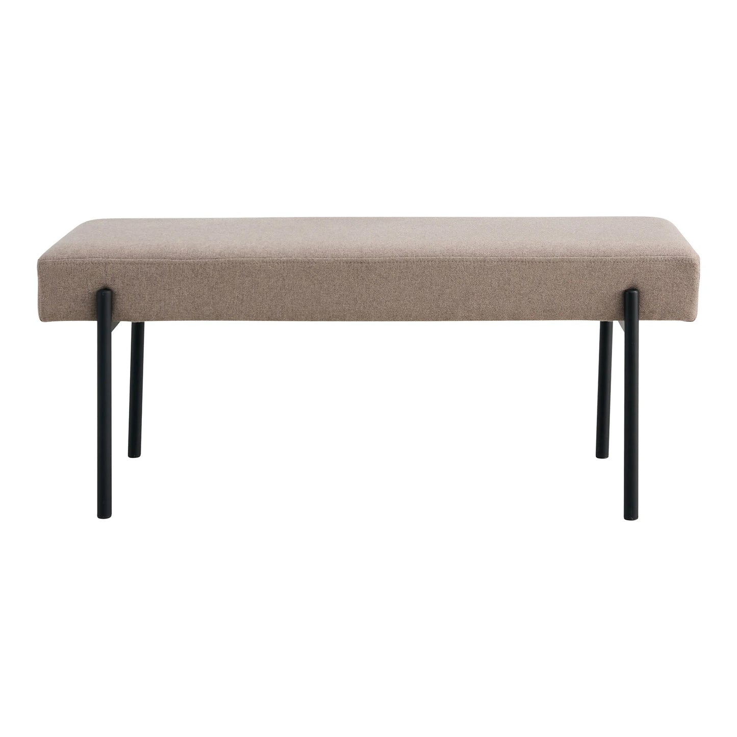 Design Sitzbank NORDIC 100cm light-brown Strukturstoff