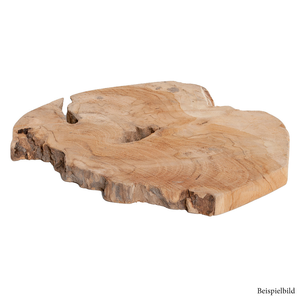 2er Set Baumscheibe POHON unbehandeltes Teak ca. D25-35cm