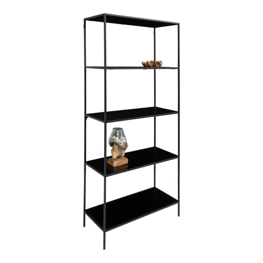 Modernes Regal LEVEN schwarzer Metallrahmen 170 cm