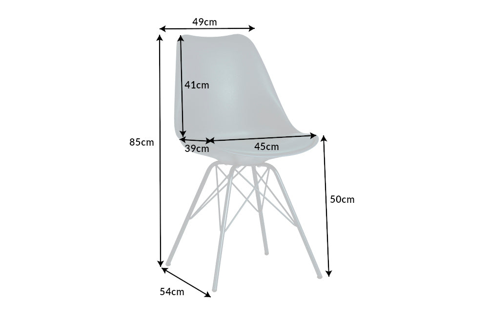 4er Set Design-Klassiker Stuhl NORWAY grün