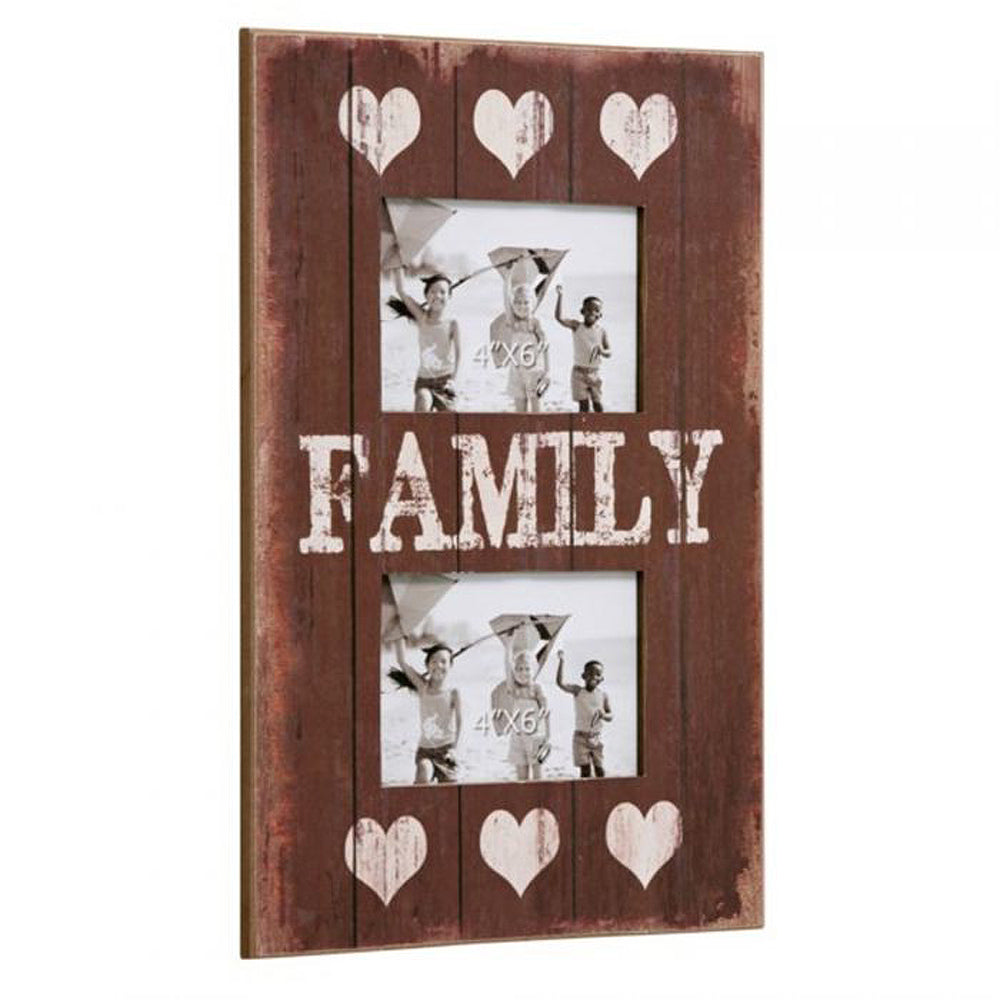 Multi Fotorahmen FAMILY Bilderrahmen 27x38cm Braun