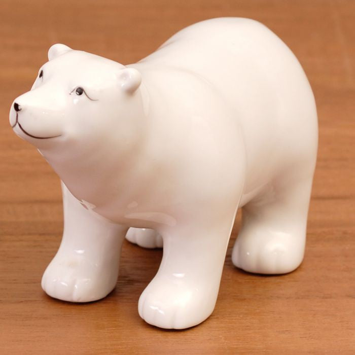 Eisbären-Figur 2'er set "KNUT" aus Porzellan