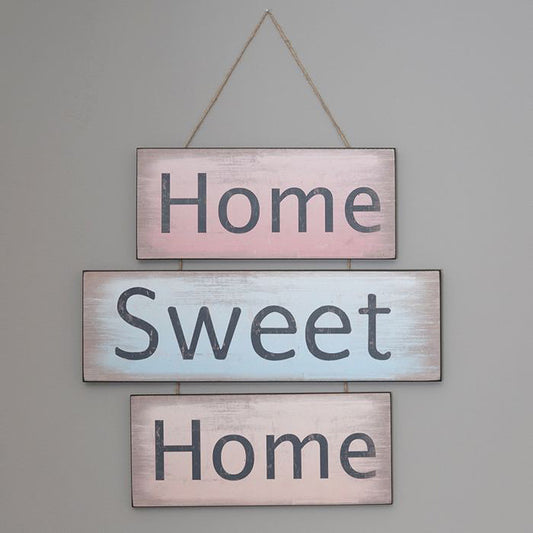 Antik Holzschild HOME SWEET HOME 3-teilig