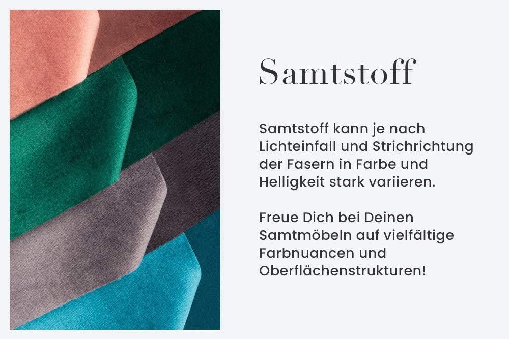 Eleganter Freischwinger Stuhl COMODO Samt grau mit Griff