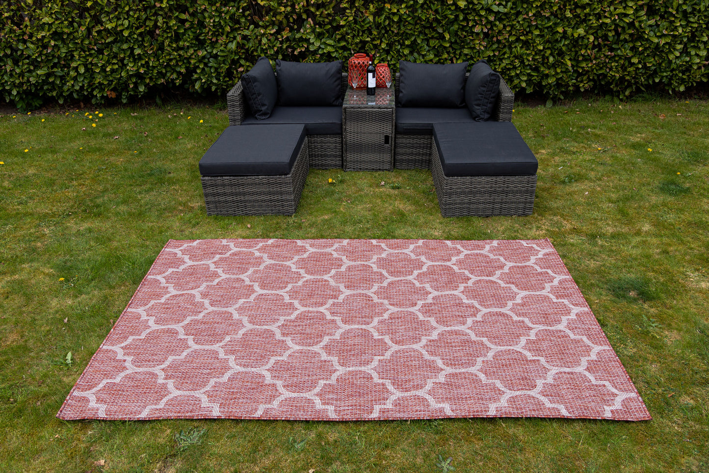 Teppich "OUTDOOR CIATO" Rechteckig Rostrot 150x245 cm