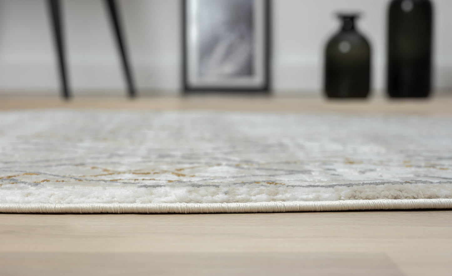 Teppich PISO rund Creme-Multi 120 x 120 cm