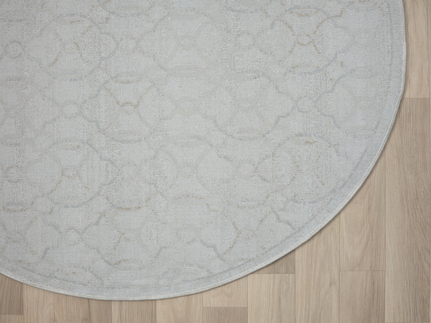 Teppich PISO rund Creme-Multi 120 x 120 cm