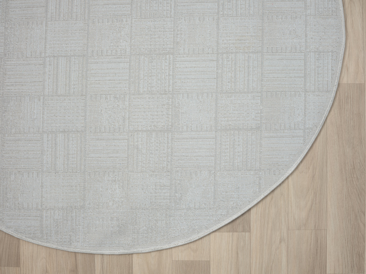 Teppich CASA rund Creme-Weiss 120 x 120 cm