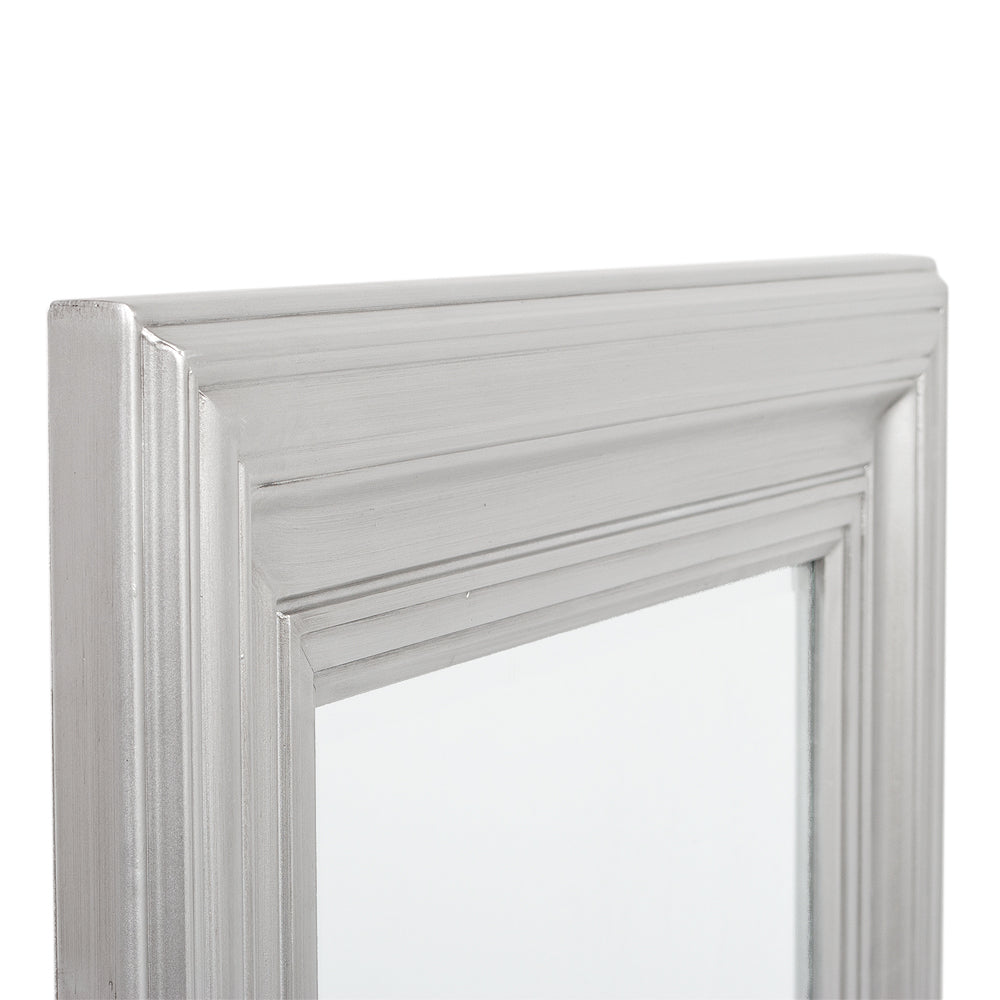 Eleganter Spiegel CASA 120x80cm Classic-Silber Holzrahmen 14cm