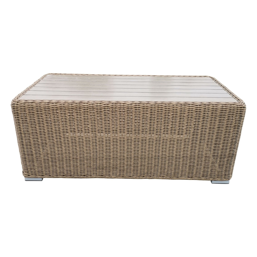 4tlg. Loungemöbel-Set VITA-2er Natural rundes Polyrattan Sitzgruppe