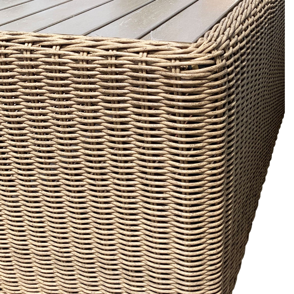 Lounge Couchtisch VITA rundes Polyrattan Natural