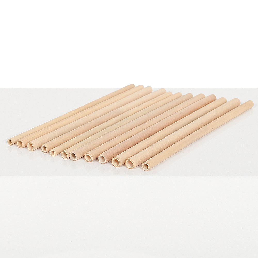 12er Pack Trinkhalme Set BAMBOO