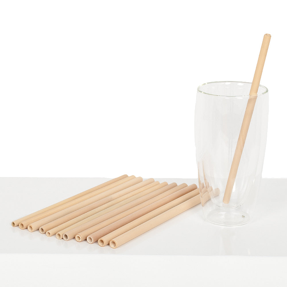 12er Pack Trinkhalme Set BAMBOO