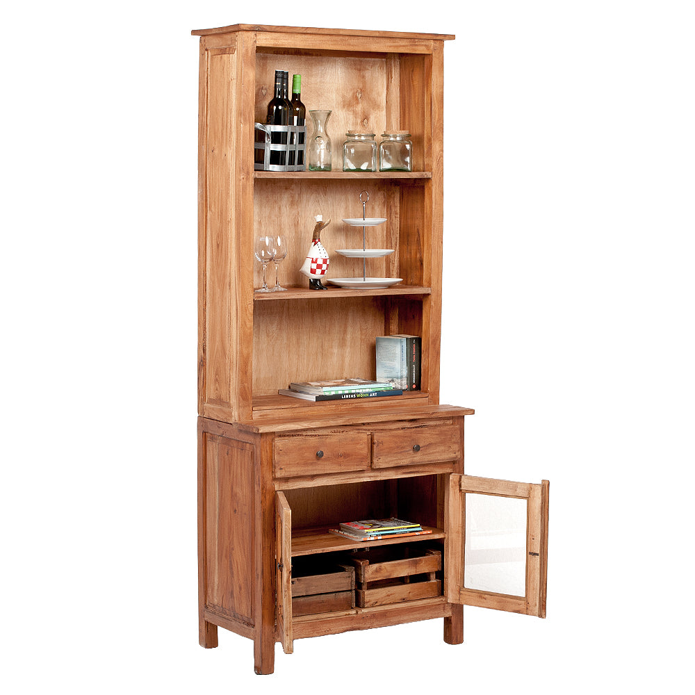 Massivholz 2-tlg. Cabinet DAVID 210cm Rustic-Teak