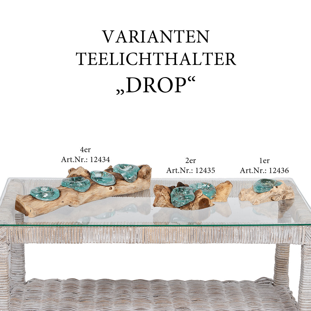 2er Teelichthalter DROP