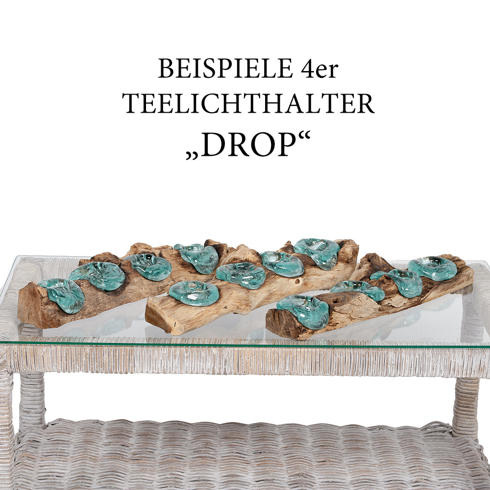 4er Teelichthalter DROP