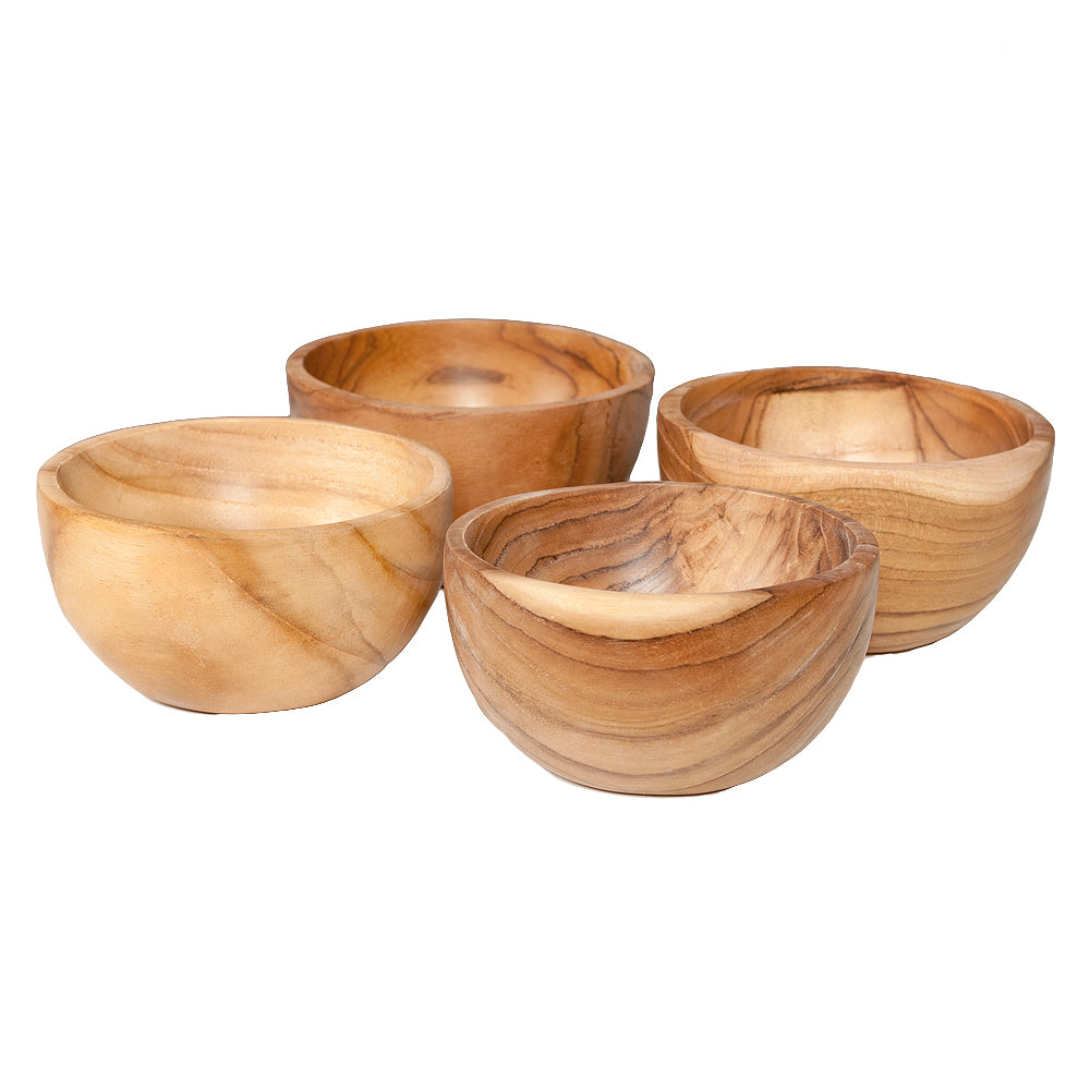 4tlg. Set Teak Schale LOLA ca. D9cm