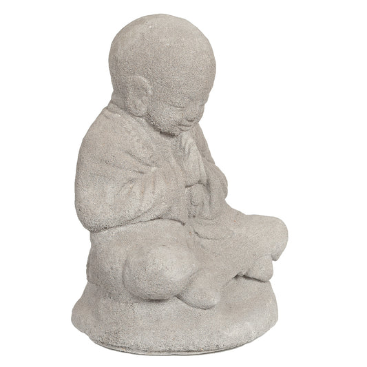 Buddha Figur BERDOA ca. H30cm Grau Zement