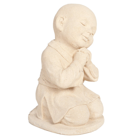 Buddha Figur DREAM ca. H42cm Antik-Beige Zement