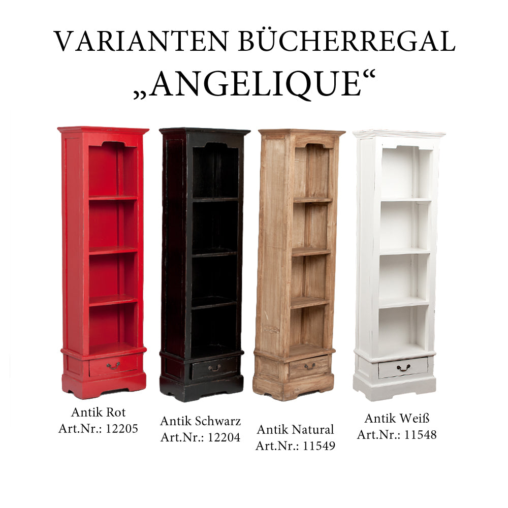 Bücherregal ANGELIQUE Antik Schwarz ca. B56cm