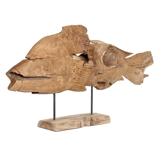 Deko Fisch PESCADO ca. L130cm Recycled Wood