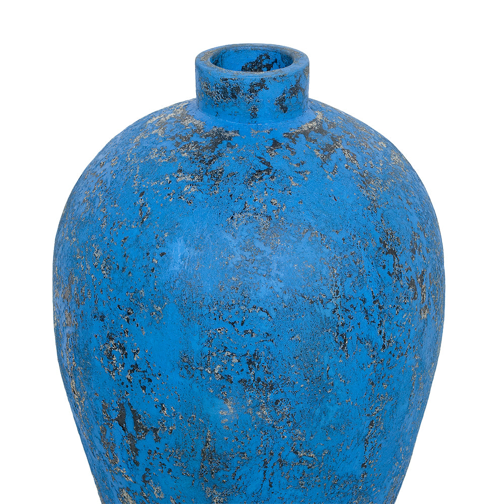 Deko-Vase COTTA-M Antik-Blau