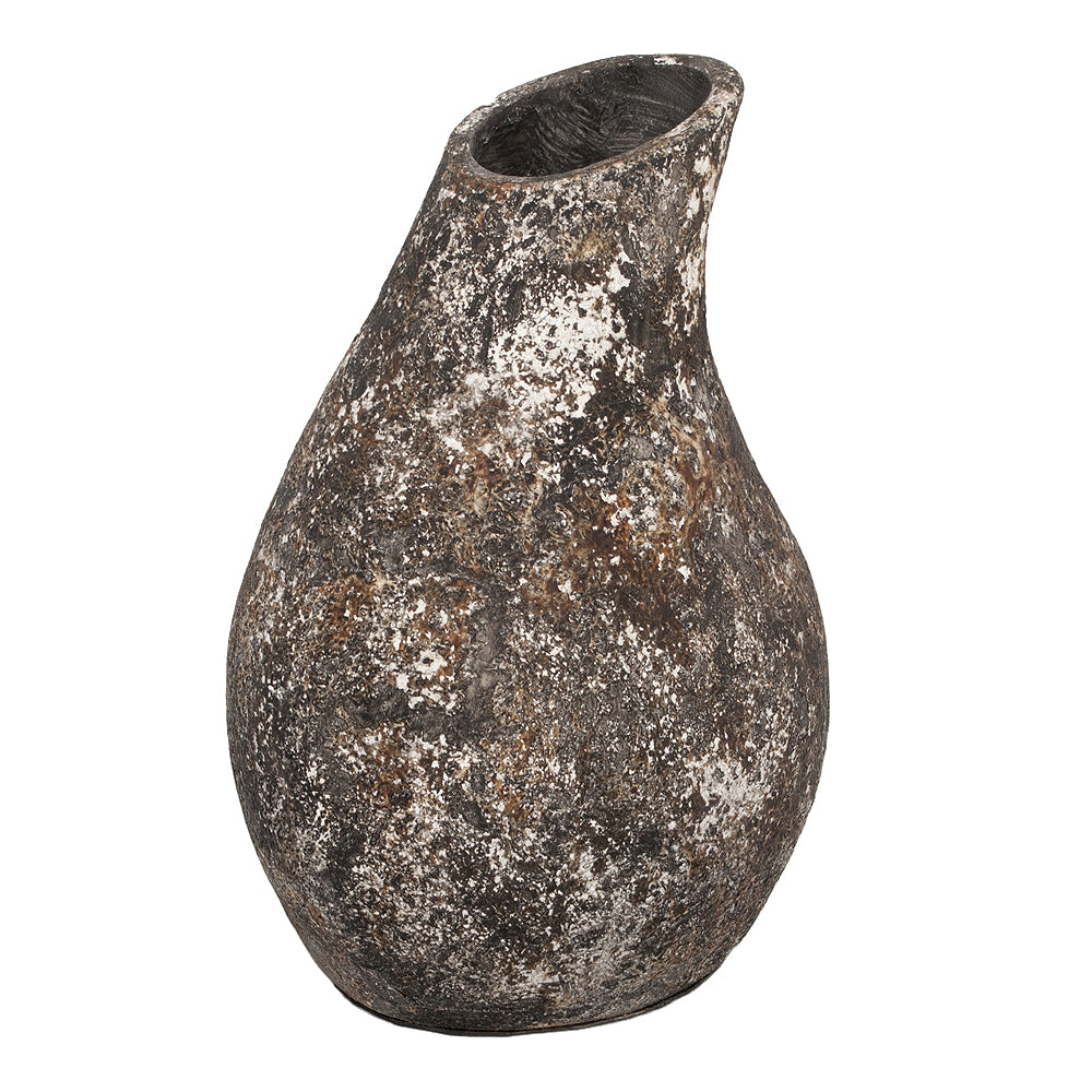 Deko-Vase DASA Antik-Creme-Schwarz ca. H40cm