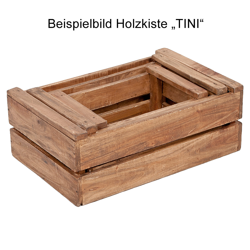 Holzkiste TINI-L Rustic-Teak