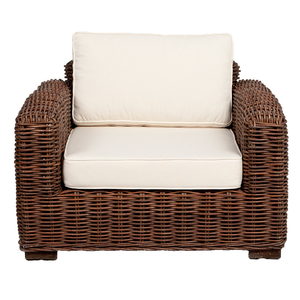 Lounge Sessel LIVING Natural Brown ca. B90cm Rattan