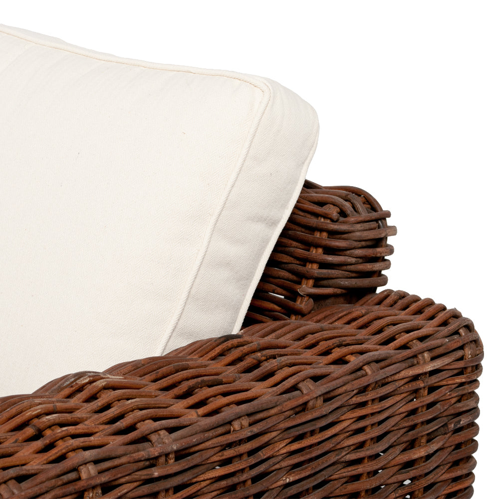 Lounge Sessel LIVING Natural Brown ca. B90cm Rattan