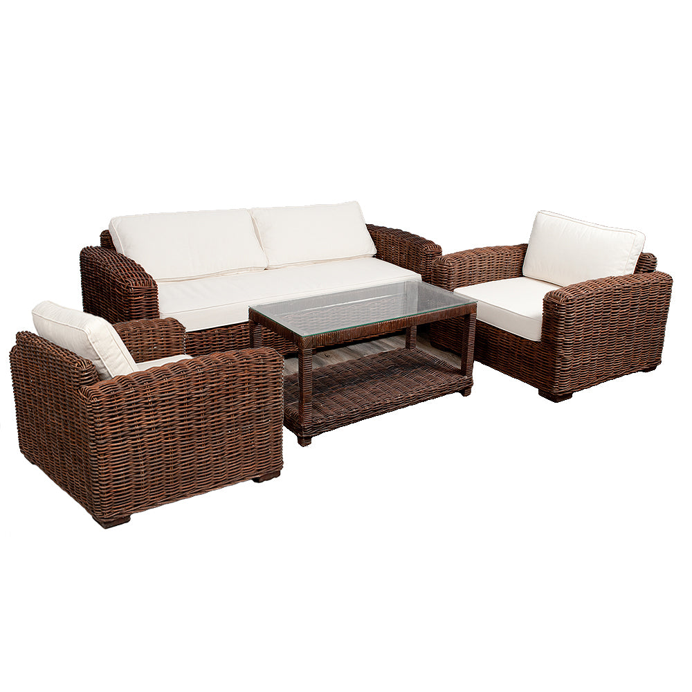 Lounge Sessel LIVING Natural Brown ca. B90cm Rattan