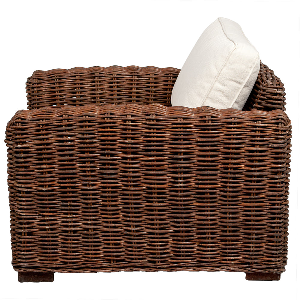 Lounge Sessel LIVING Natural Brown ca. B90cm Rattan