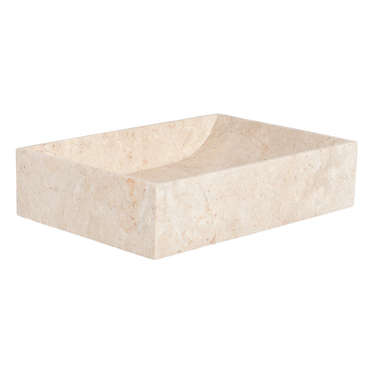 Marmor Waschbecken MARMER-eckig Beige