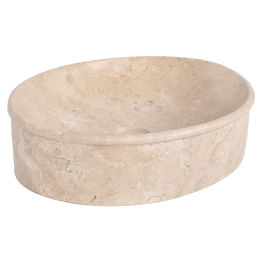 Marmor Waschbecken MARMER-oval Beige