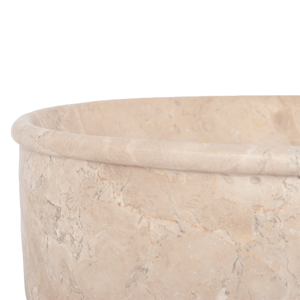 Marmor Waschbecken MARMER-oval Beige