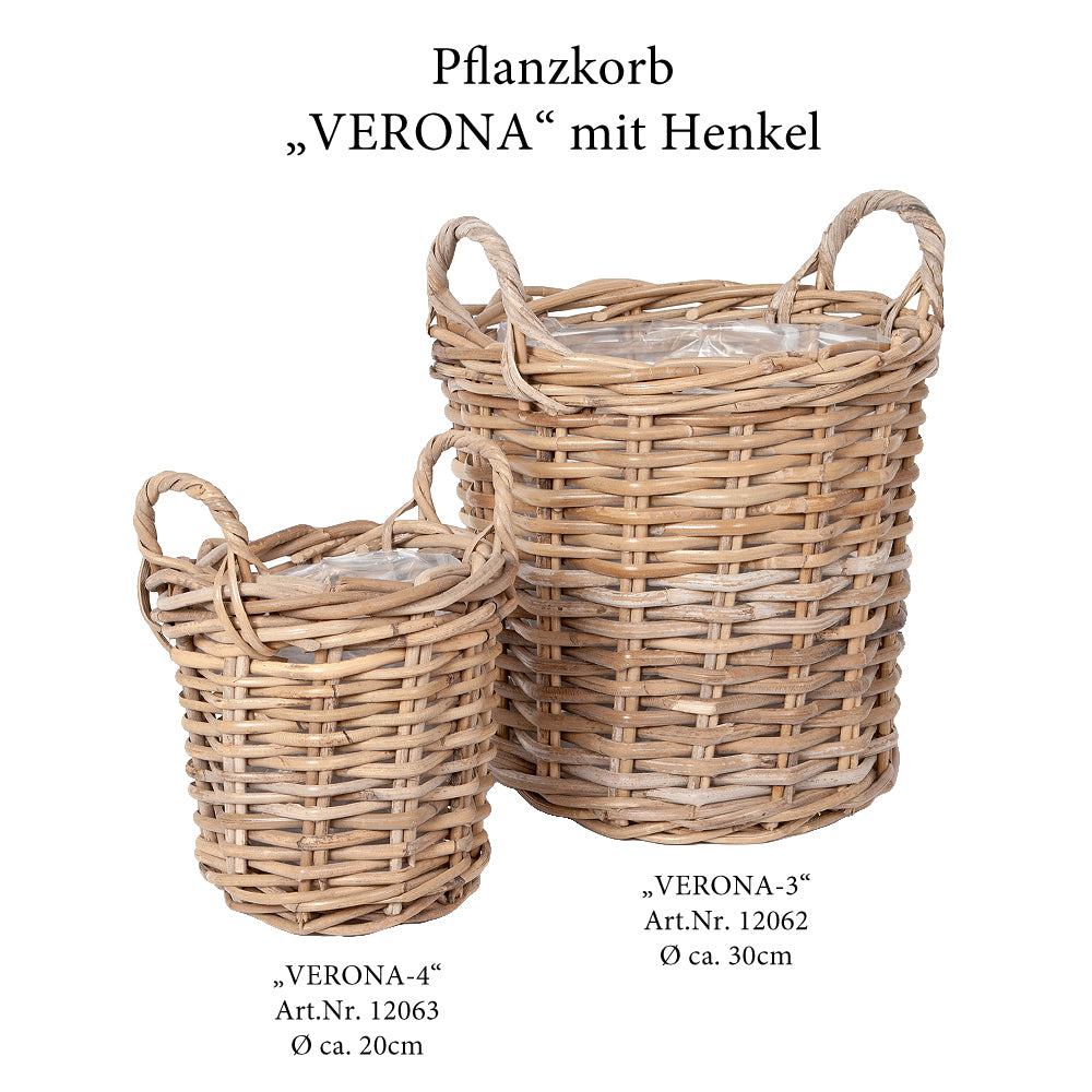 Pflanzkorb VERONA-4 ca. D20cm mit Henkeln