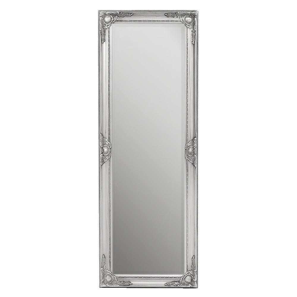 Spiegel LEANDOS barock silber-antik 140x50cm