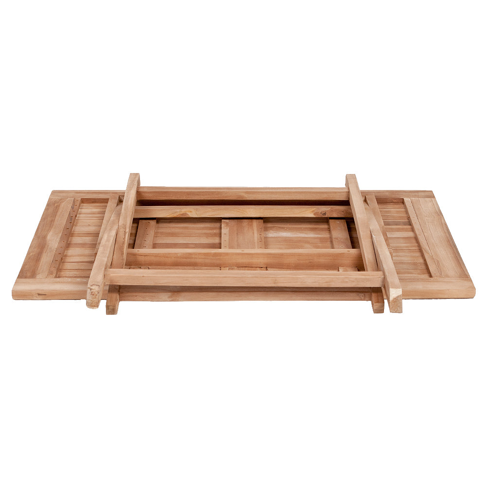 Teak Klapptisch KURSI ca. L140cm Natural Gartentisch