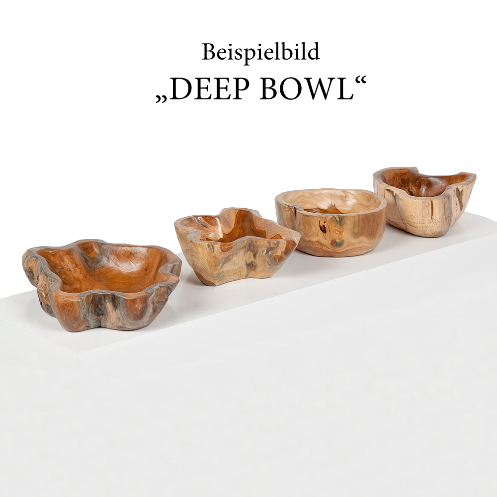 Teak Schale DEEP BOWL Natural