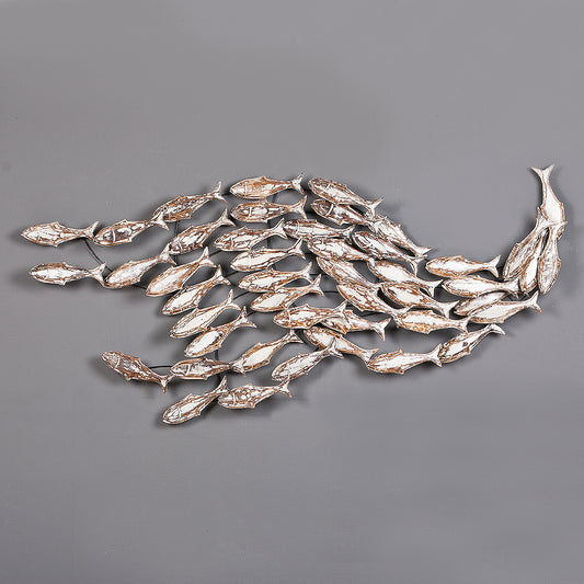 Wand-Deko IKAN ca. 200x90cm White Wash Albasia