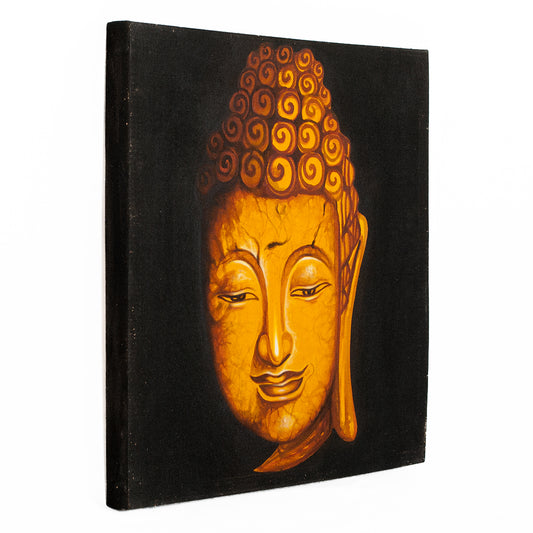 Wandbild BUDDHA 60x60cm auf Leinwand Handmade