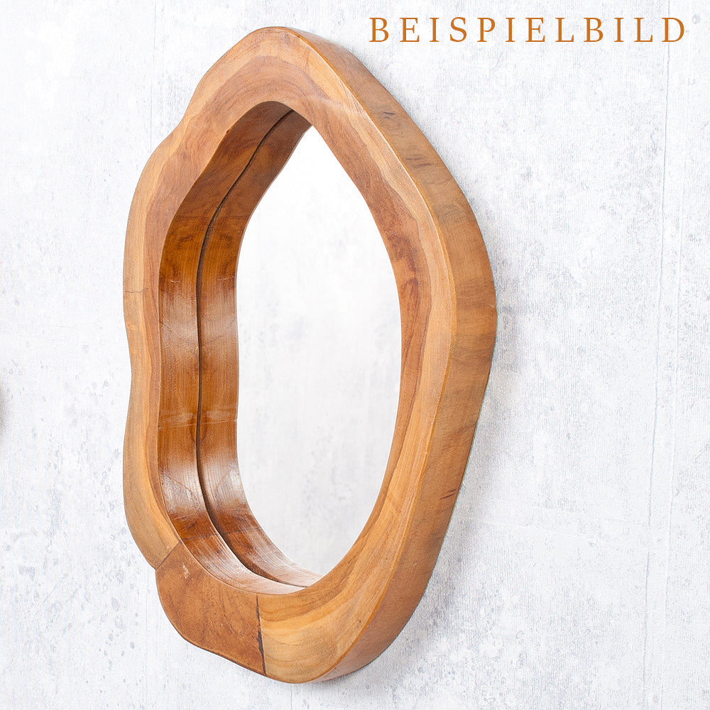 Wandspiegel SLICE Teak ca. D35cm