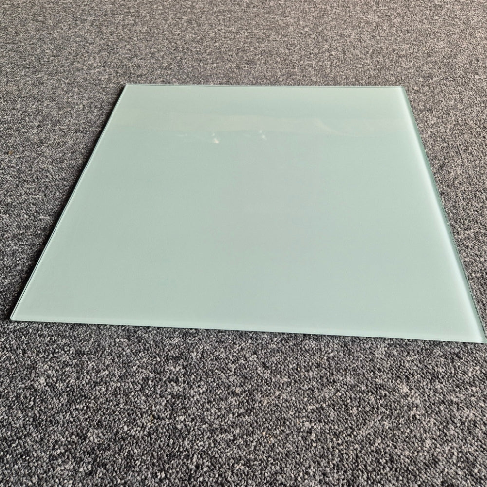 Glasplatte TERRY 65x65cm milchglas 8mm ESG Glas Glasscheibe