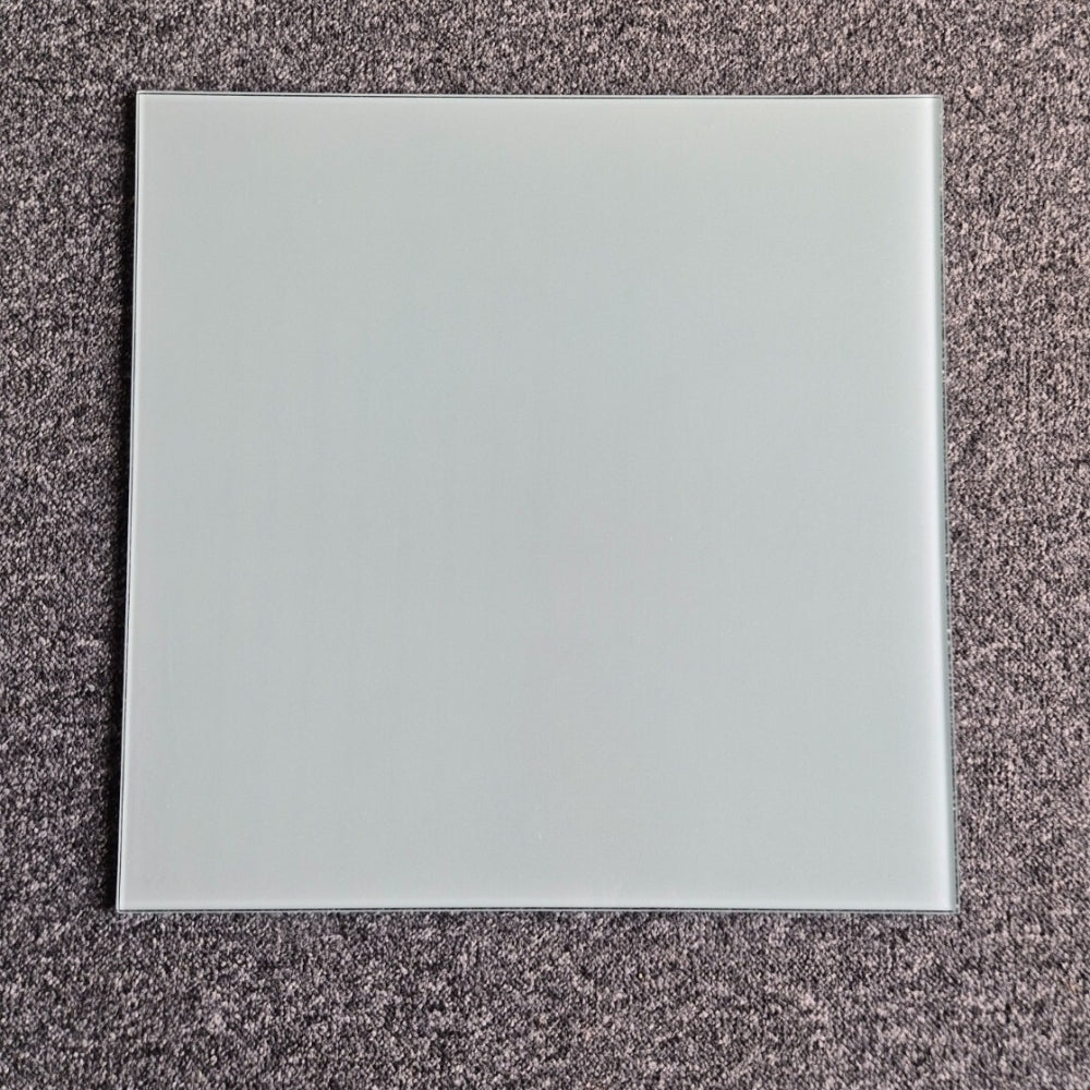 Glasplatte TERRY 65x65cm milchglas 8mm ESG Glas Glasscheibe