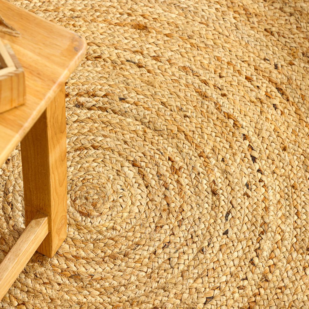 Natürlicher Jute-Teppich NATURE rund diverse Größen