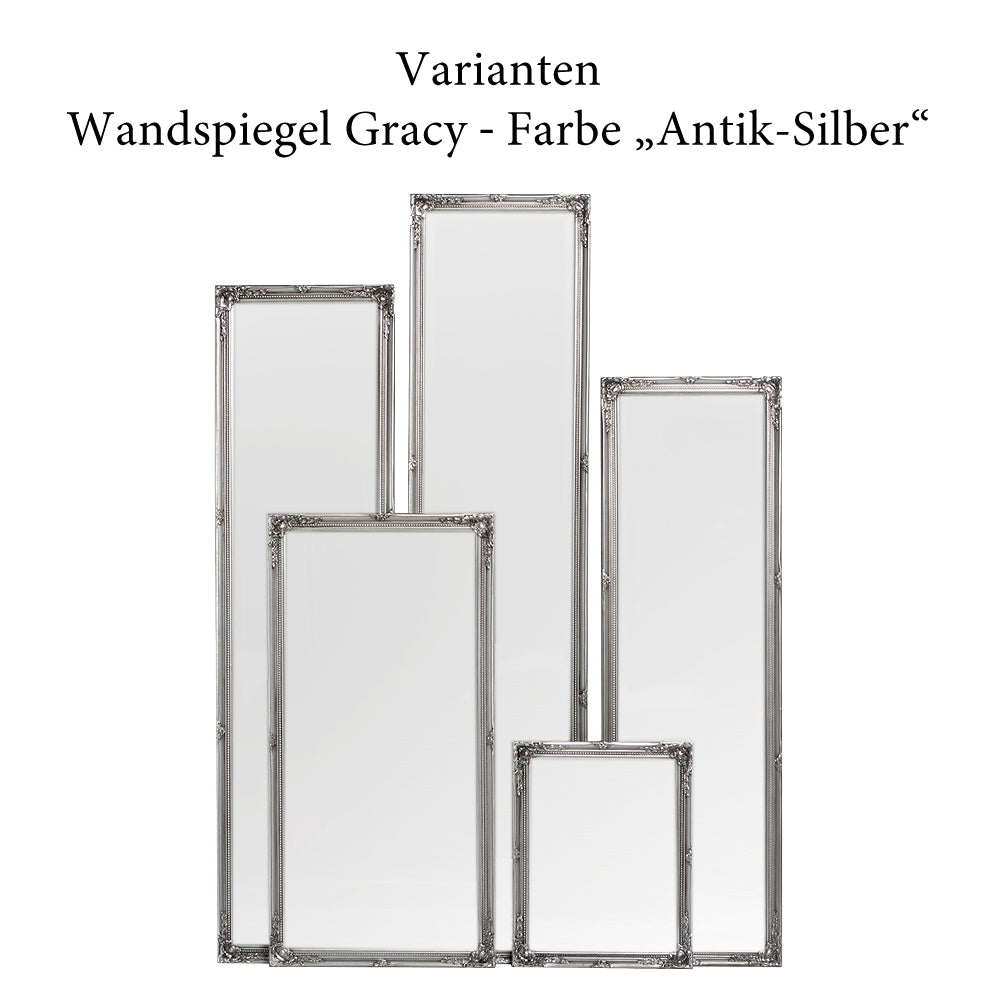 Spiegel GRACY barock Antik-Silber 130x40cm