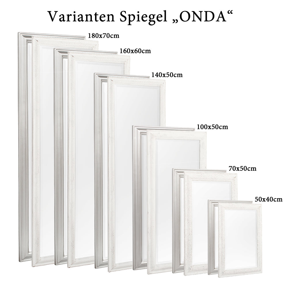 Spiegel ONDA Silver Brushed ca. 90x70cm